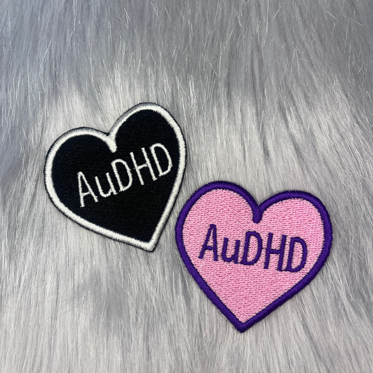AuDHD Heart Embroidered Patch
