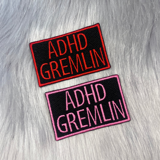 ADHD Gremlin Embroidered Patch