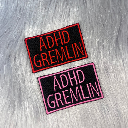ADHD Gremlin Embroidered Patch