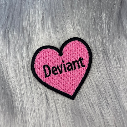 Deviant Heart Embroidered Patch