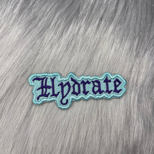 Hydrate Embroidered Patch