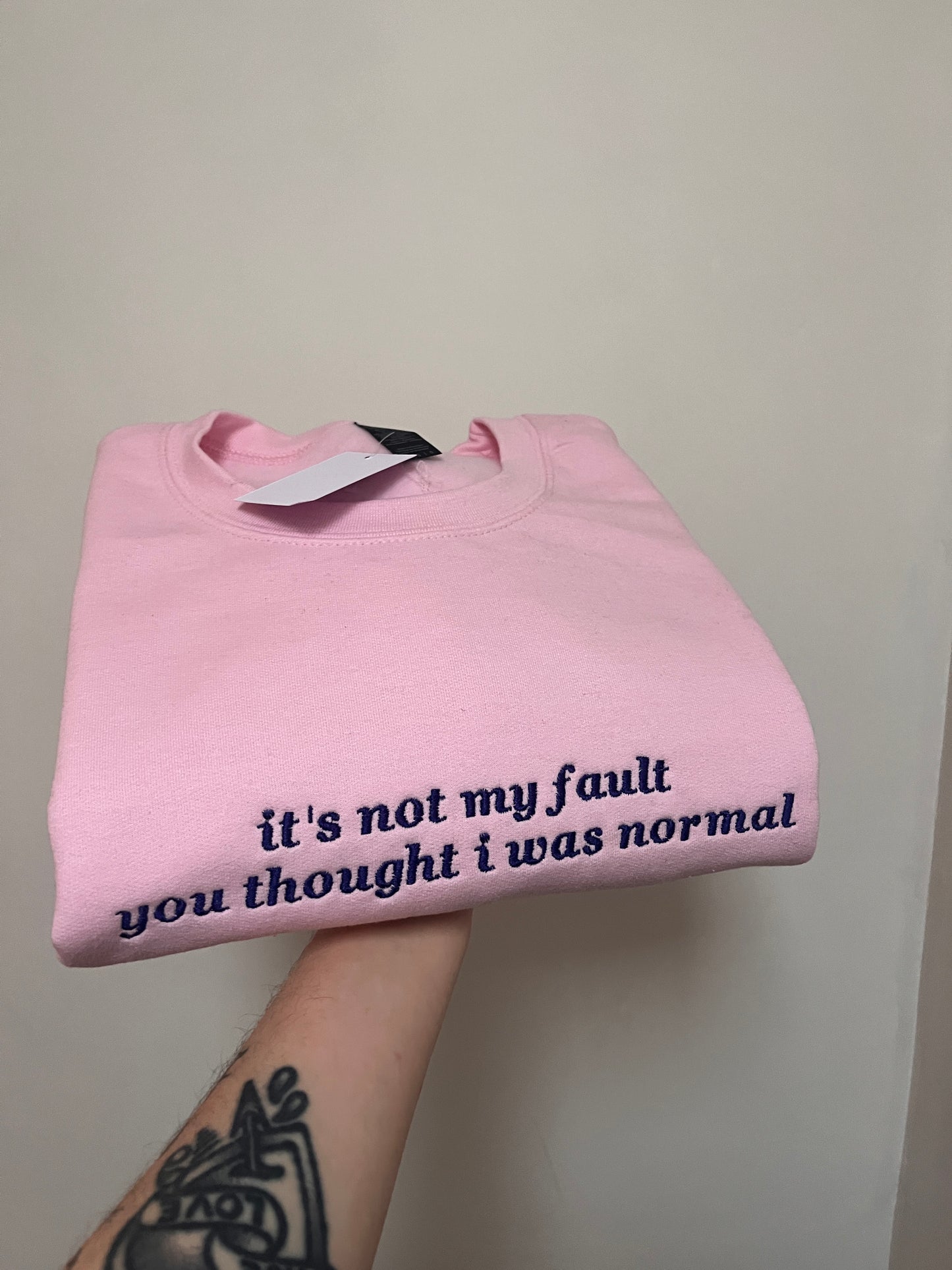It's Not My Fault You Thought I Was Normal Embroidered Sweatshirt / T-Shirt