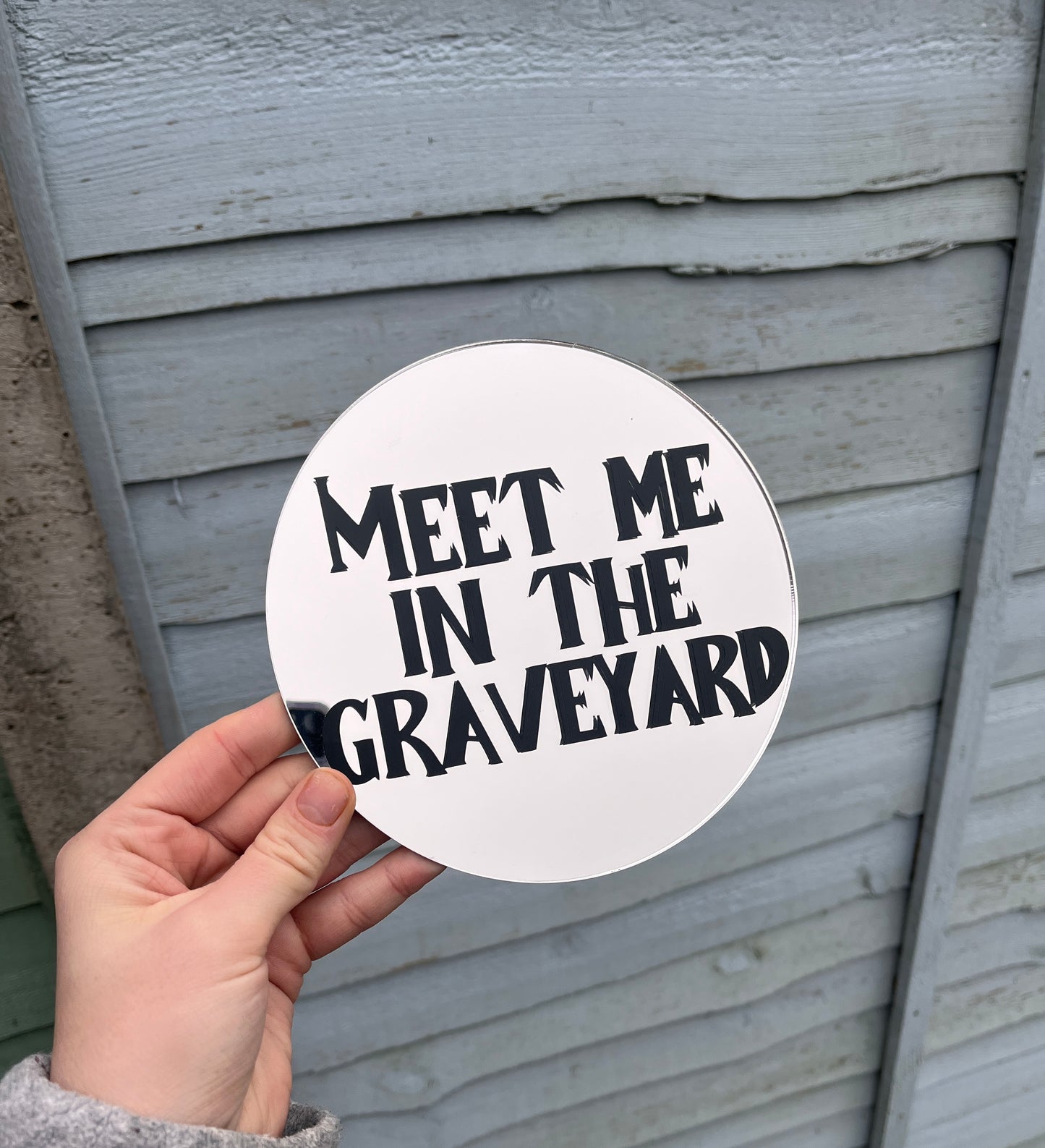 Meet Me In The Graveyard Circle Mirror