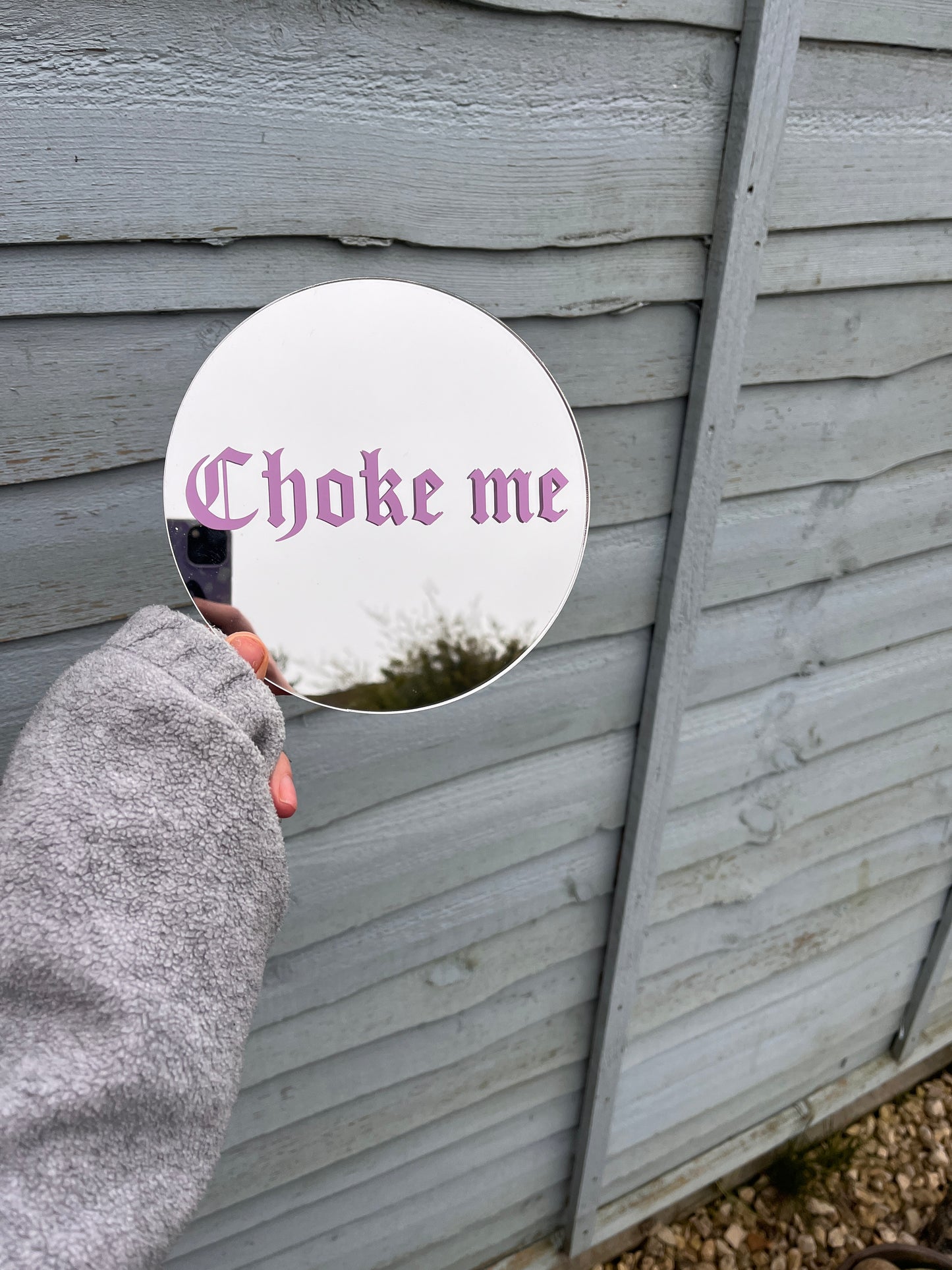 Choke Me Circle Mirror