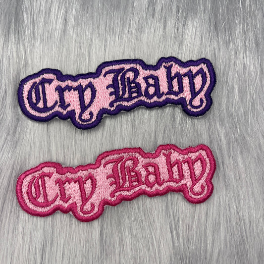 Cry Baby Embroidered Patch