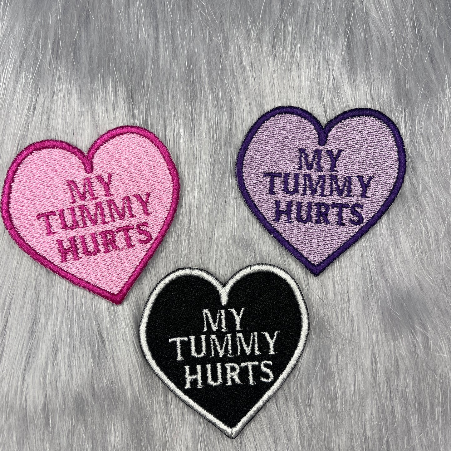 My Tummy Hurts Embroidered Patch