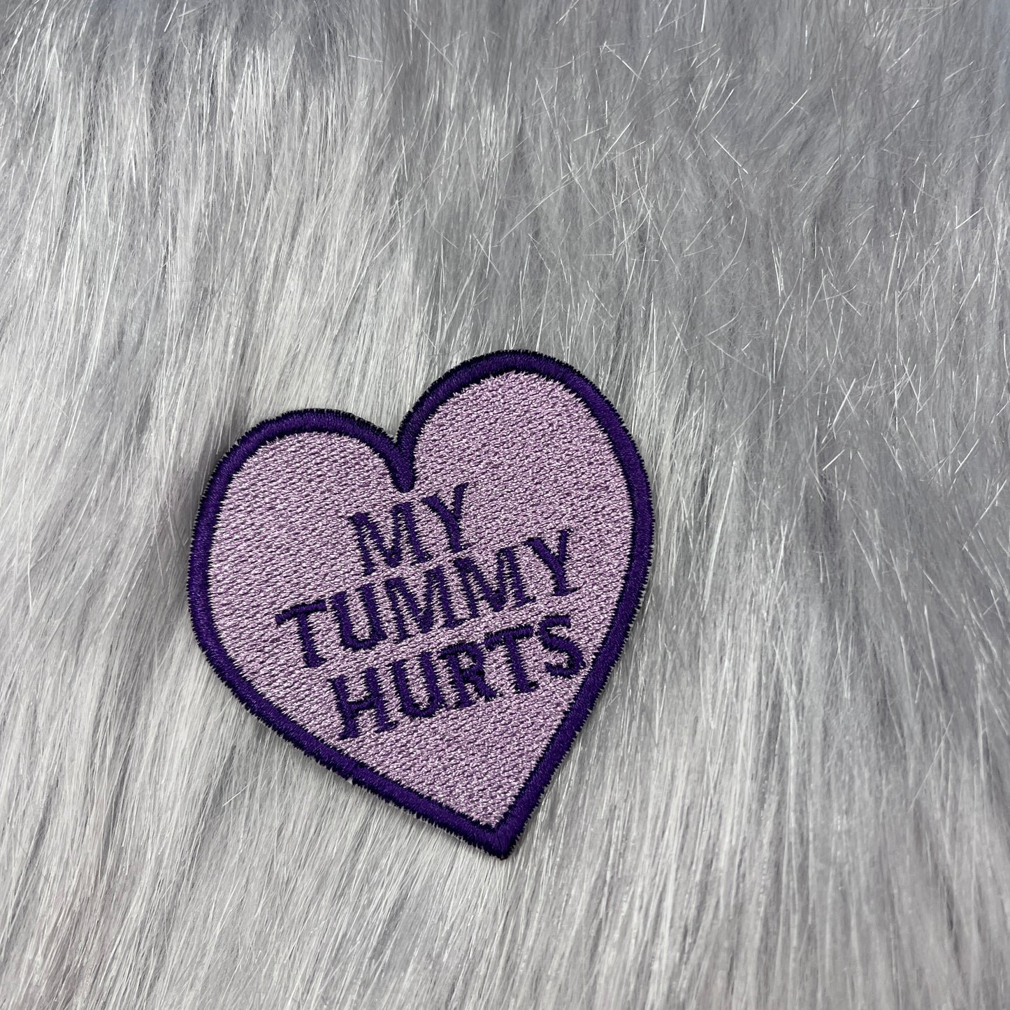 My Tummy Hurts Embroidered Patch