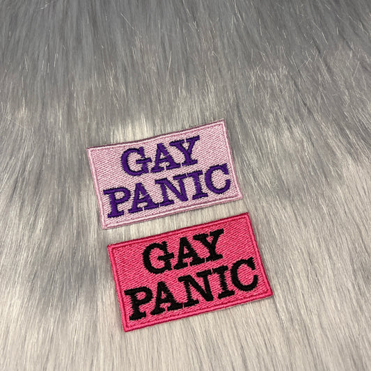Gay Panic Embroidered Patch