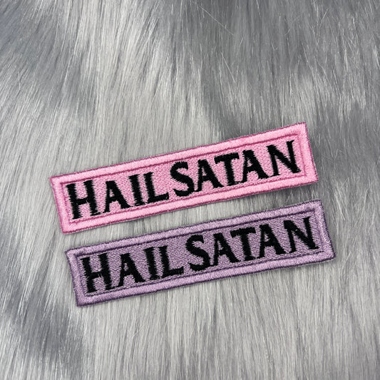 Hail Satan Pastel Embroidered Patch