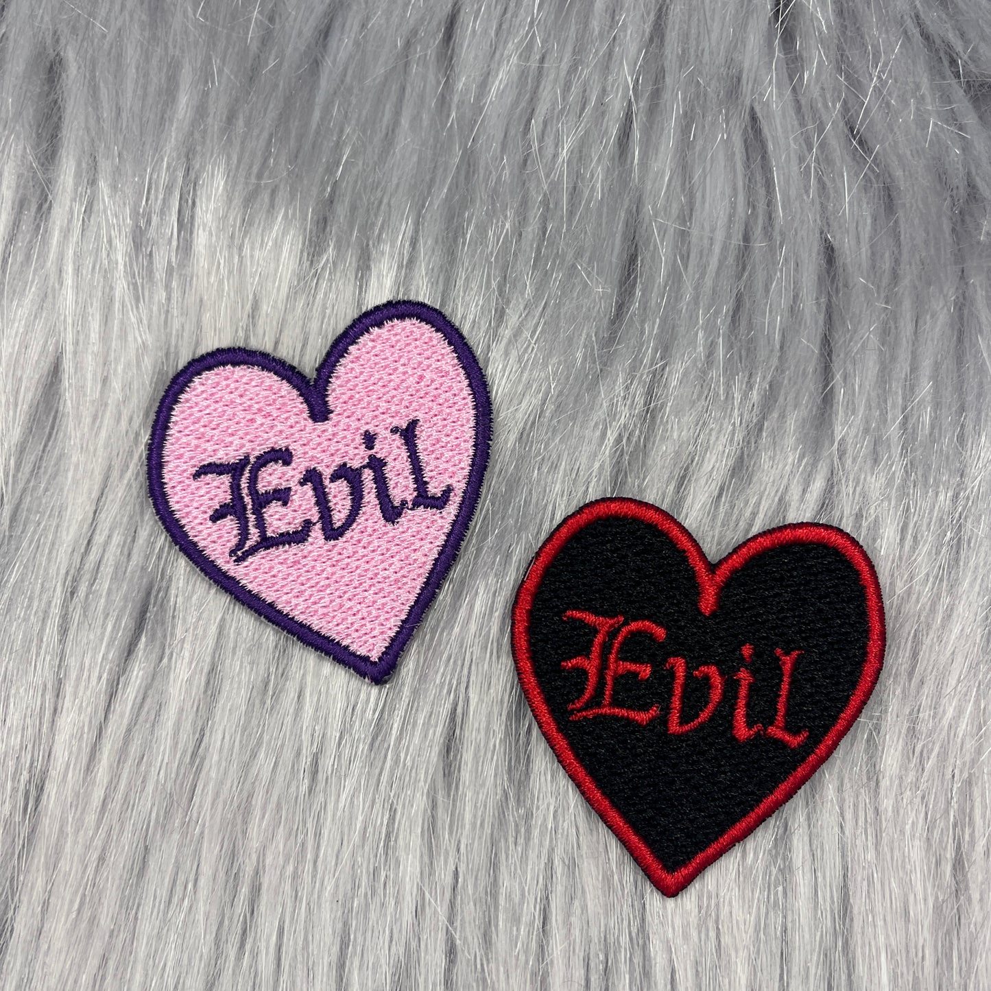 Evil Heart Embroidered Patch