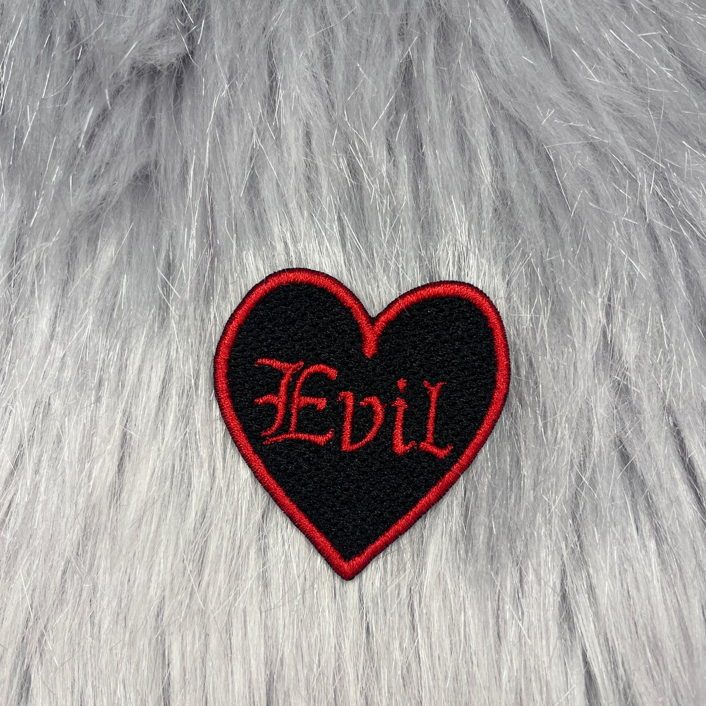 Evil Heart Embroidered Patch