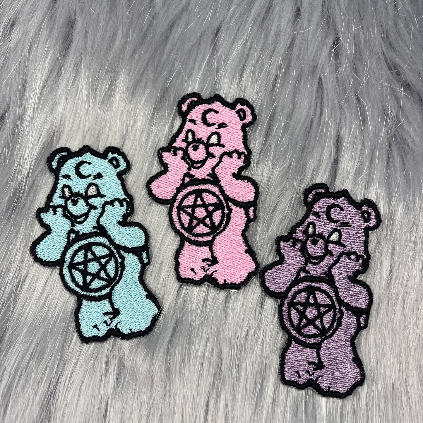 Scare Bear Embroidered Patch