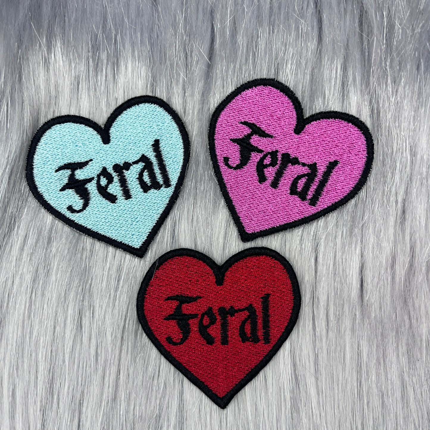 Feral Heart Embroidered Patch