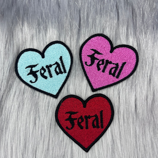 Feral Heart Embroidered Patch