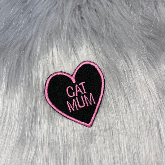 Cat Mum Embroidered Patch