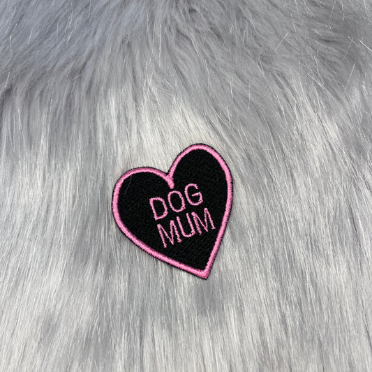 Dog Mum Embroidered Patch