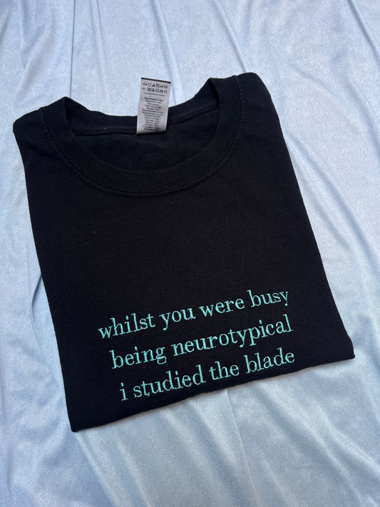 XL - Black, Studied the blade tee