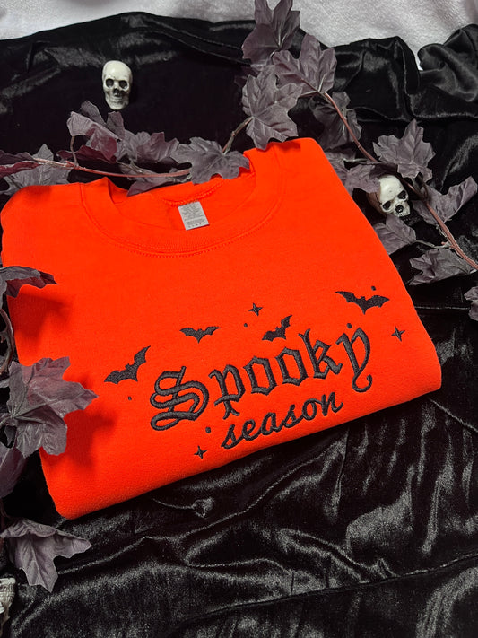 Spooky Season Embroidered Sweatshirt