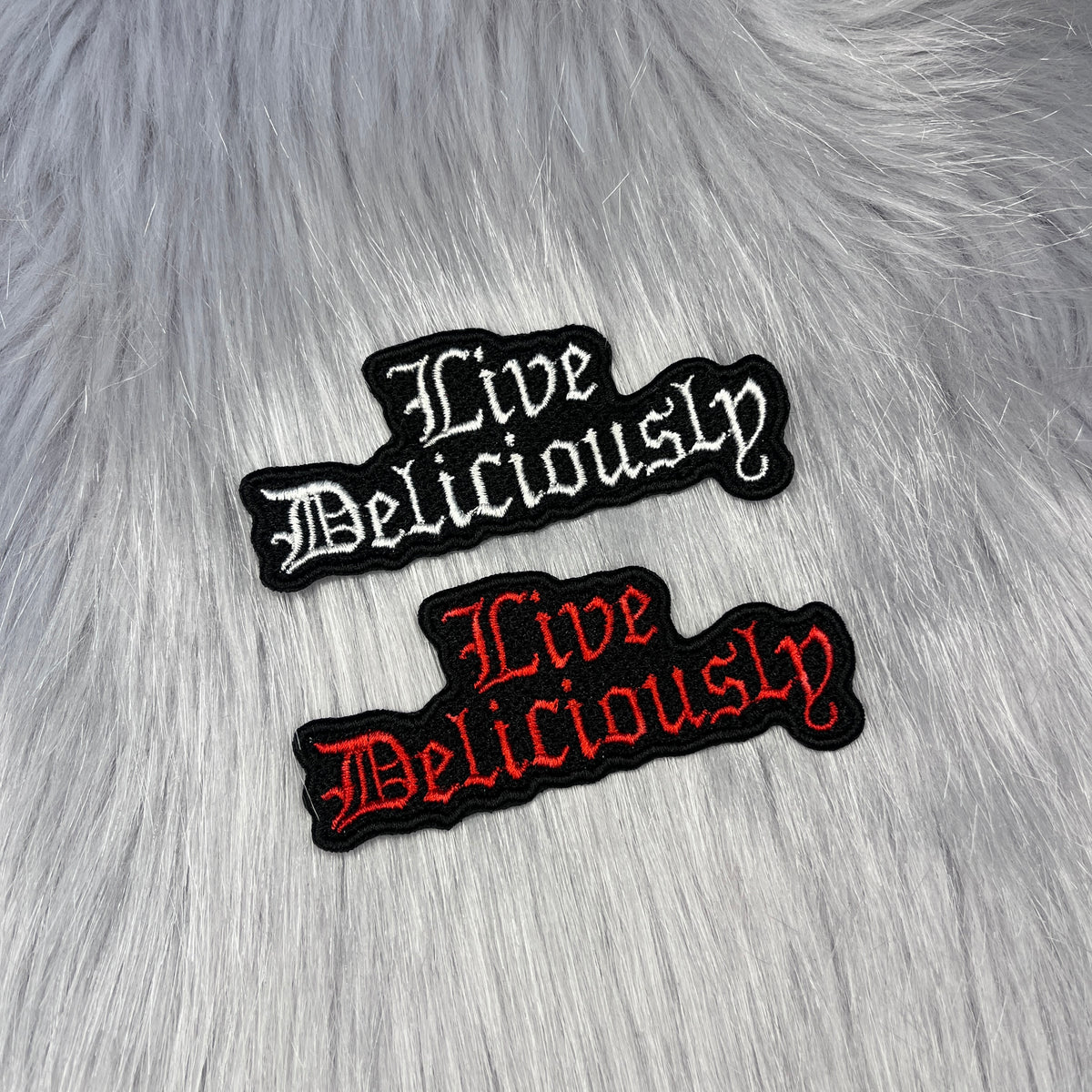 Live Deliciously Embroidered Patch