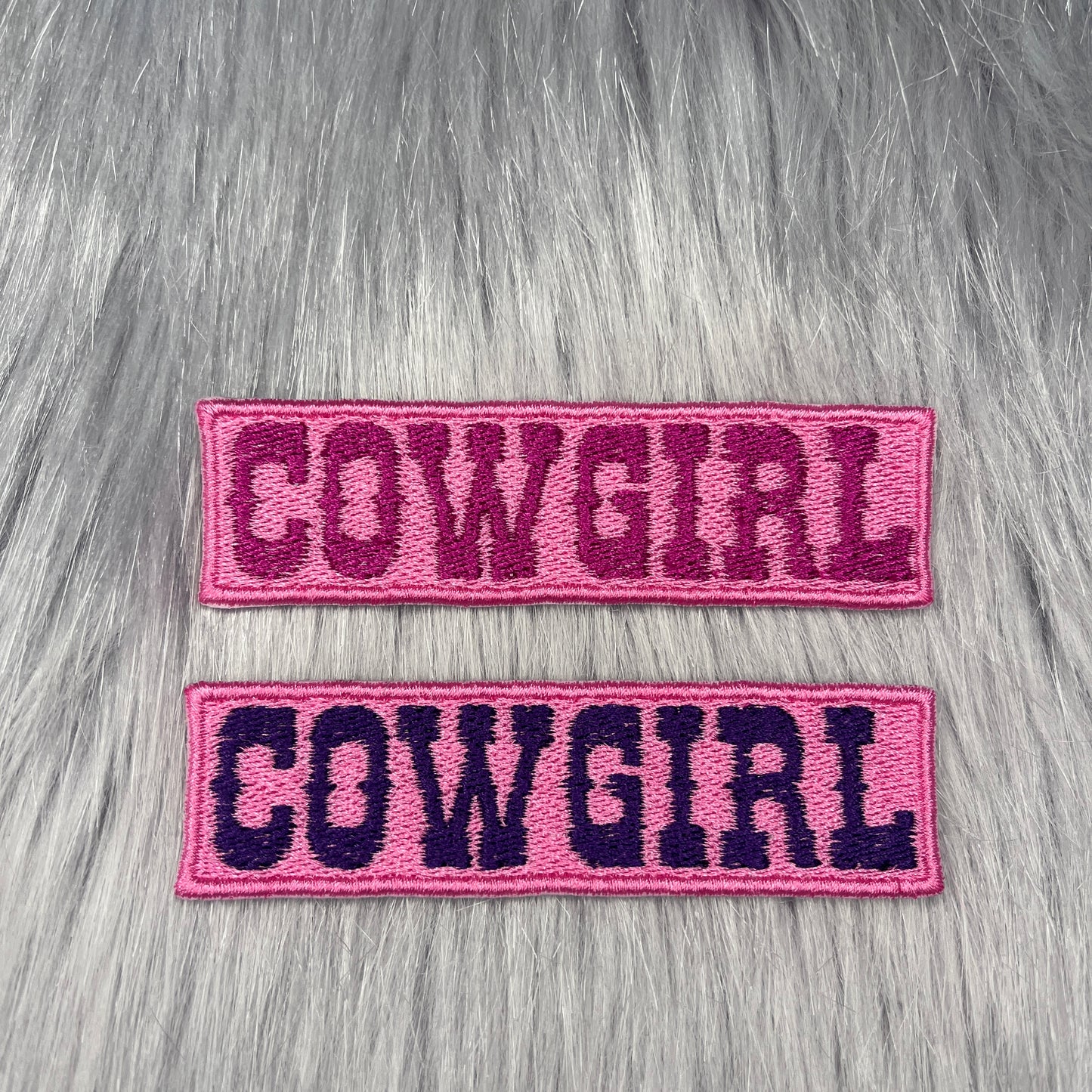 Cow Girl Embroidered Patch