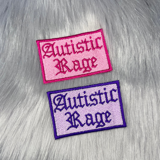Autistic Rage Embroidered Patch