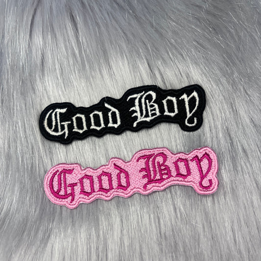 Good Boy Embroidered Patch