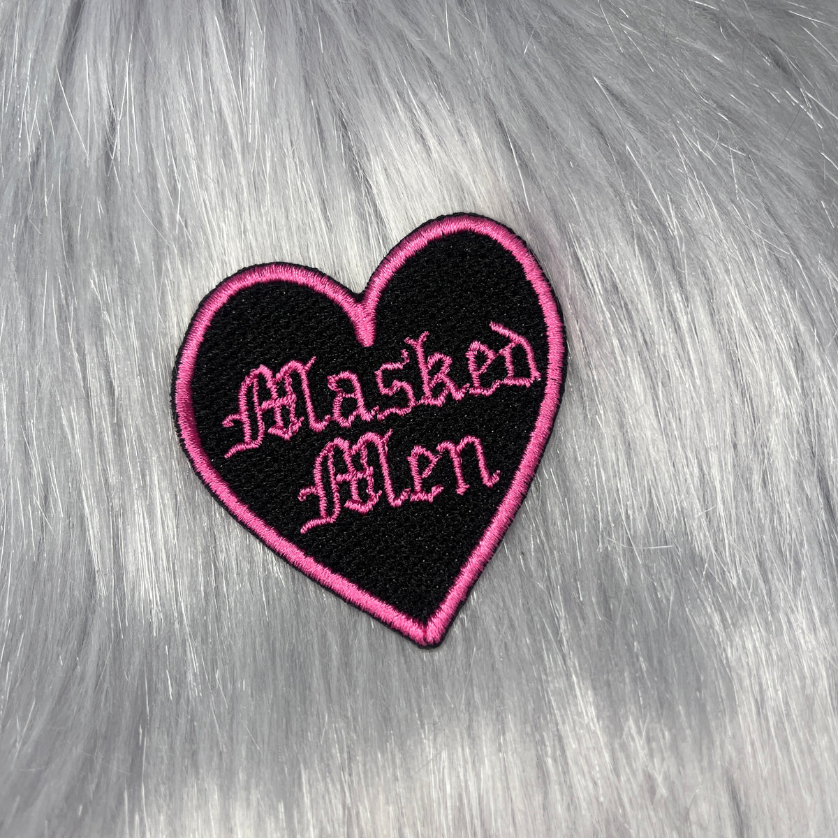 Masked Men Embroidered Patch