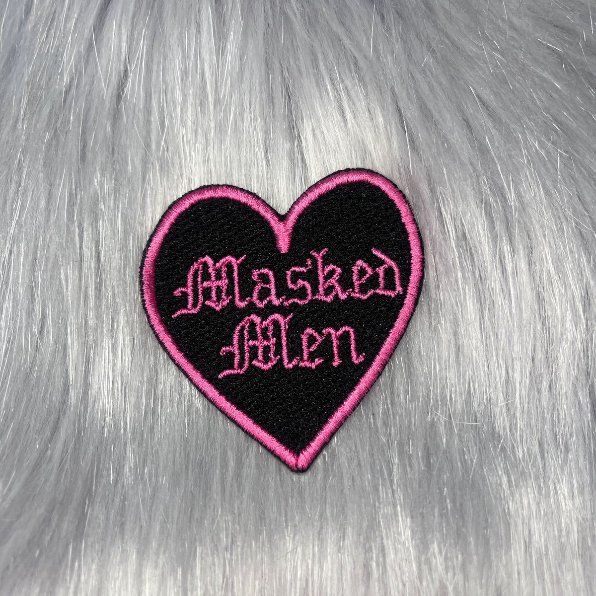 Masked Men Embroidered Patch