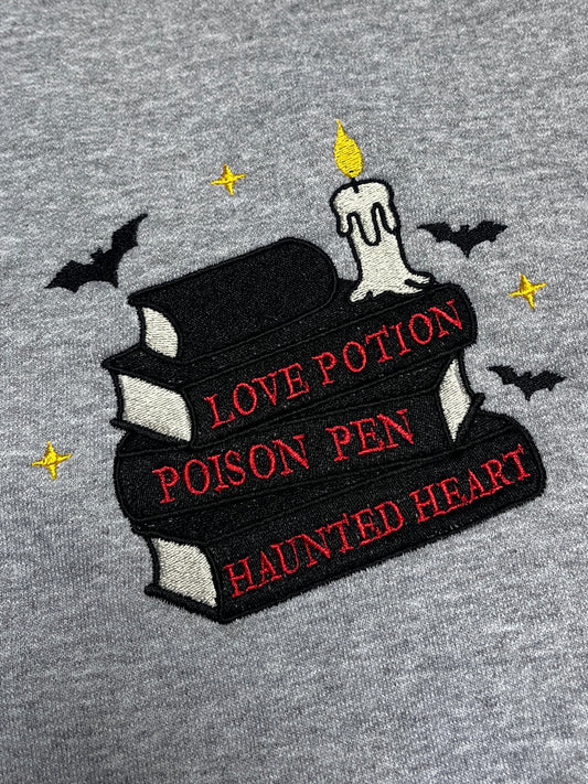 Spooky Book Stack Sweatshirt