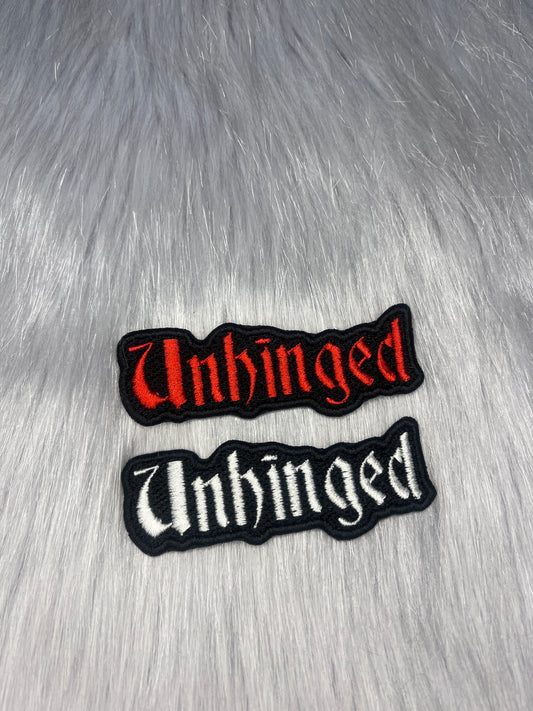 Unhinged Embrodiered Patch