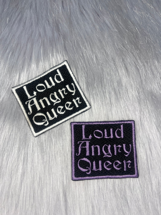 Loud Angry Queer Embroidered Patch