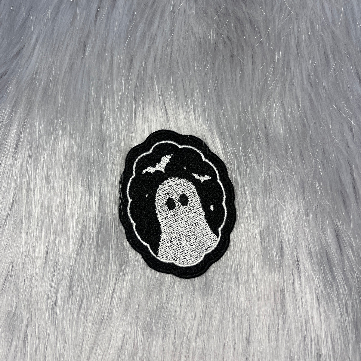 Ghost and Bat Embroidered Patch