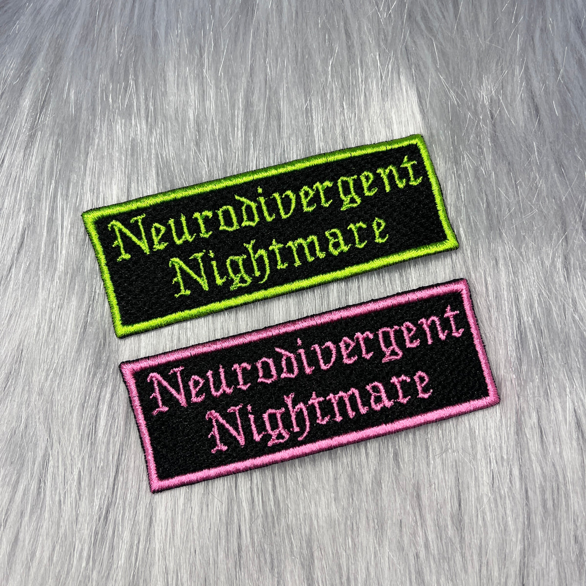 Neurodivergent Nightmare Embroidered Patch