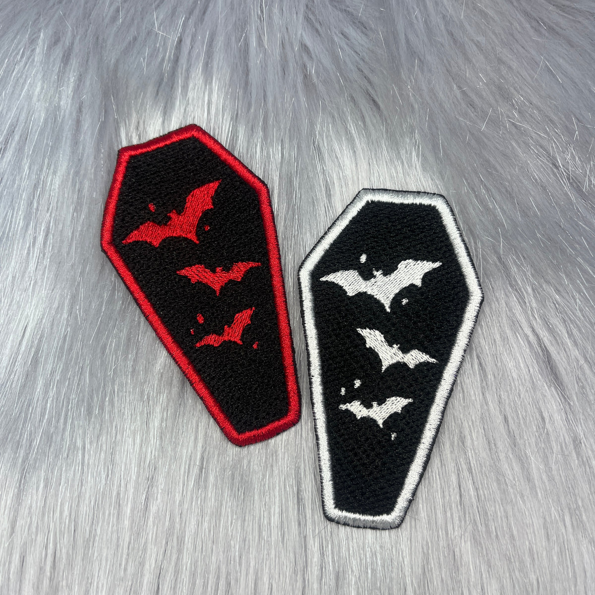 Bat Coffin Embroidered Patch