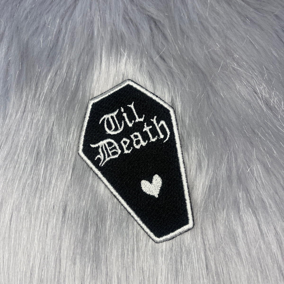 Til Death Coffin Embroidered Patch