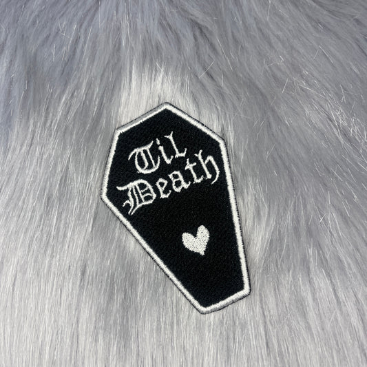 Til Death Coffin Embroidered Patch