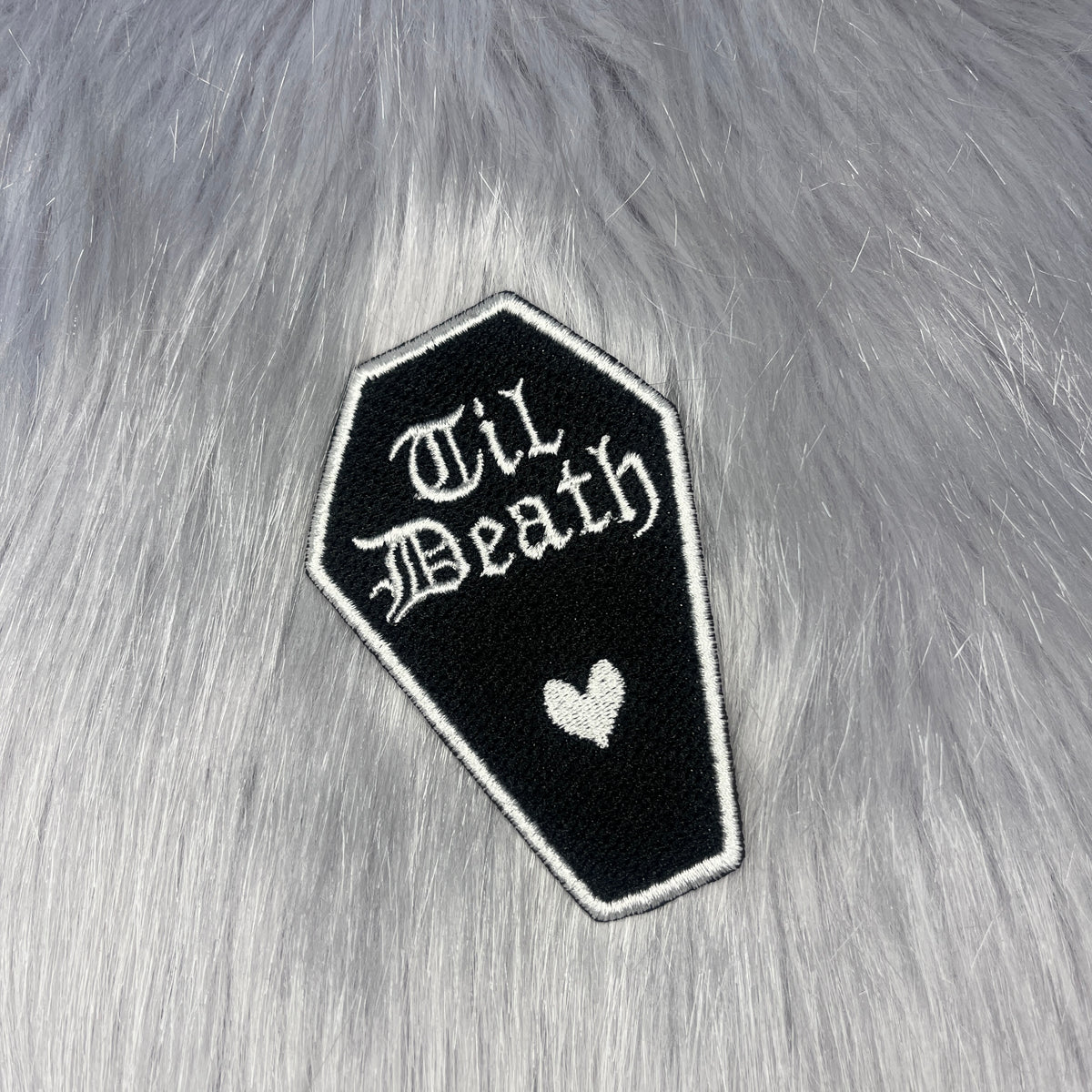 Til Death Coffin Embroidered Patch