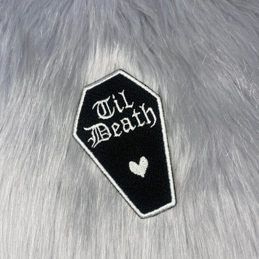 Til Death Coffin Embroidered Patch
