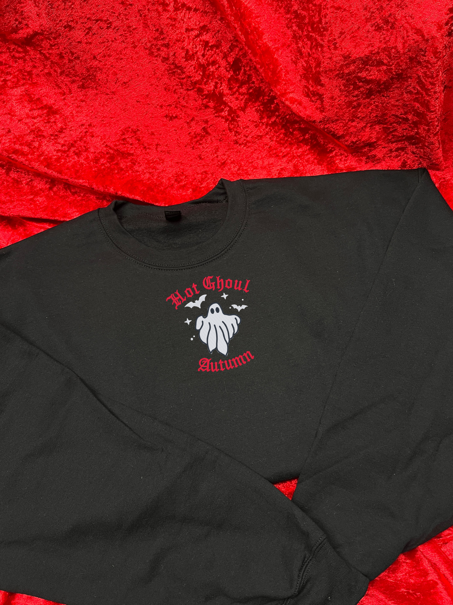 Hot Ghoul Autumn Embroidered Sweatshirt