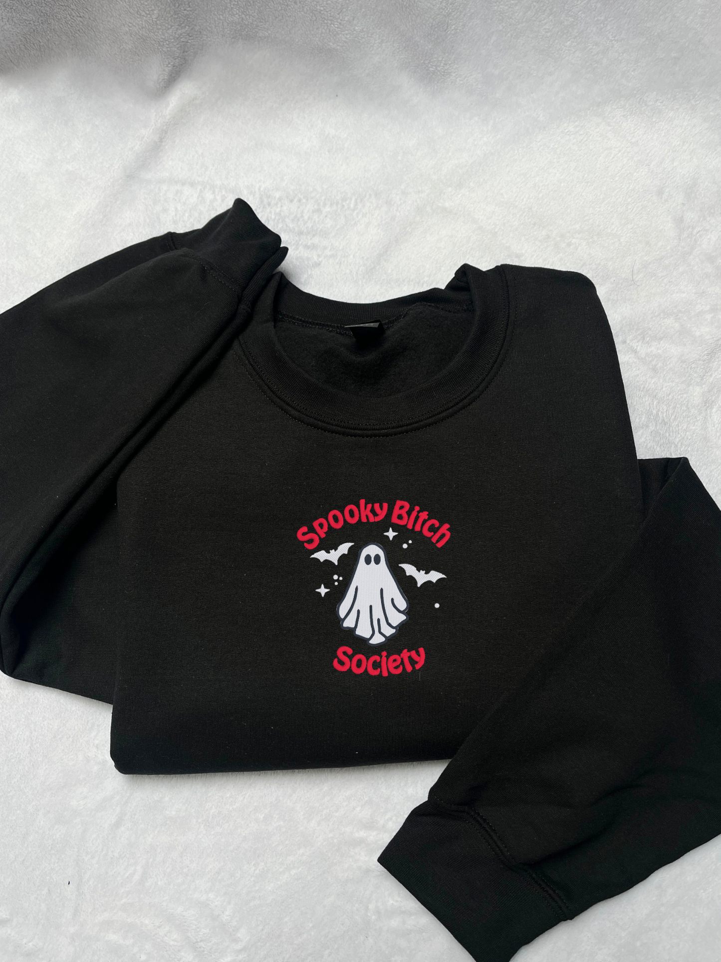 Spooky Bitch Society Embroidered Sweatshirt / T-Shirt