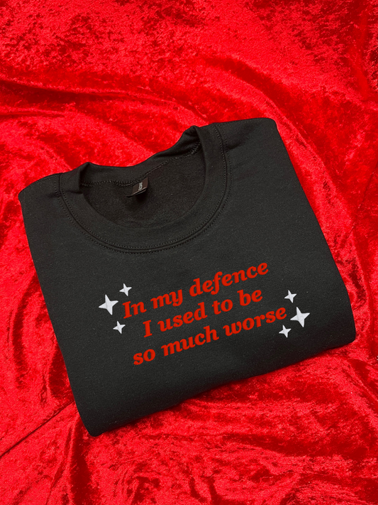In My Defence Embroidered Sweatshirt