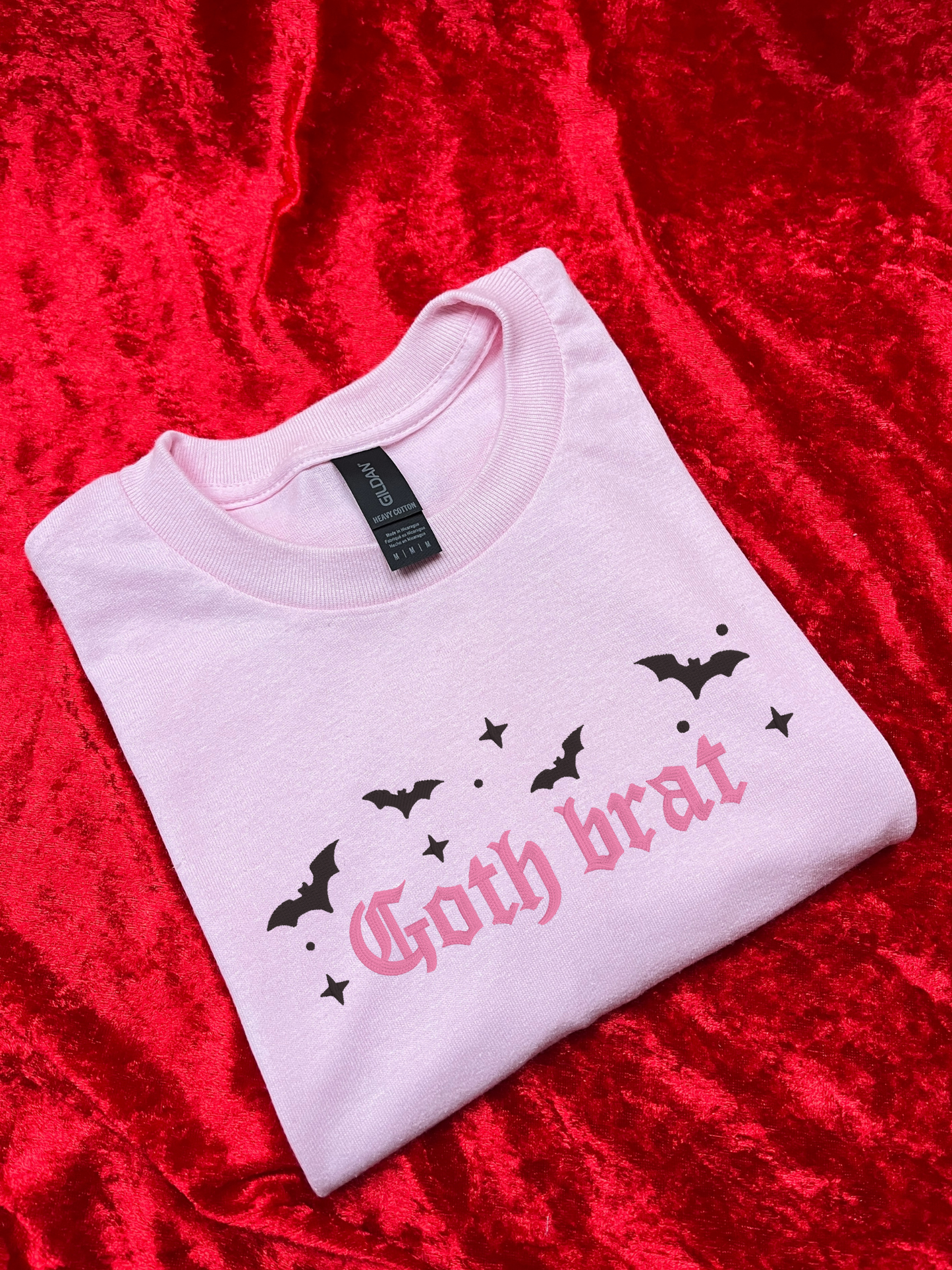 Goth Brat Embroidered Sweatshirt / T-Shirt