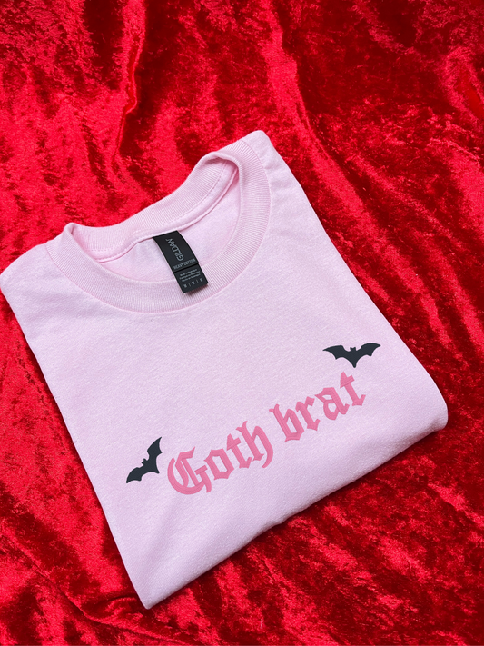 Goth Brat Embroidered Sweatshirt / T-Shirt
