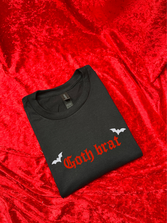 Goth Brat Embroidered Sweatshirt / T-Shirt
