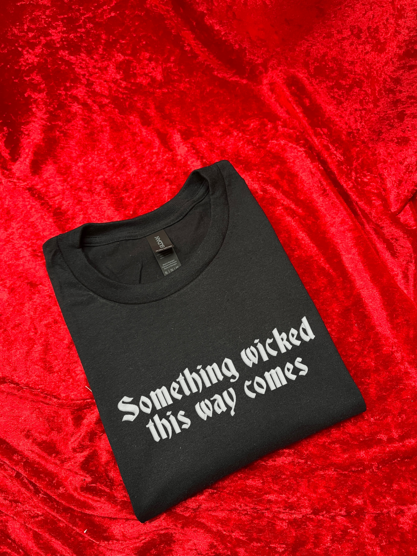 Something Wicked This Way Comes Embroidered Sweatshirt / T-Shirt