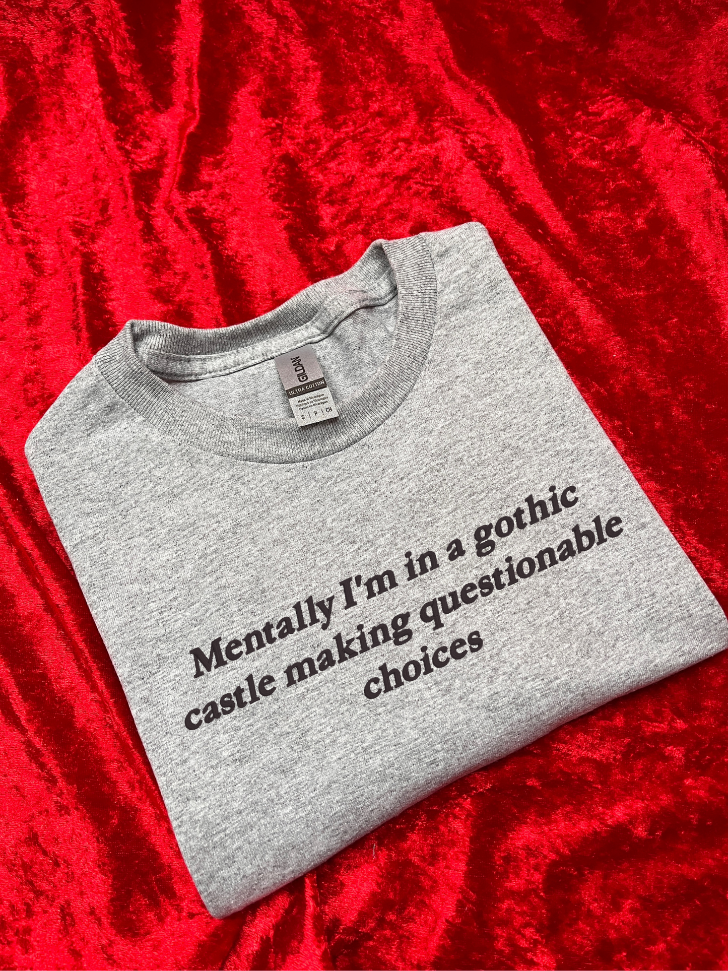 Mentally I'm In a Gothic Castle Sweatshirt / T-Shirt