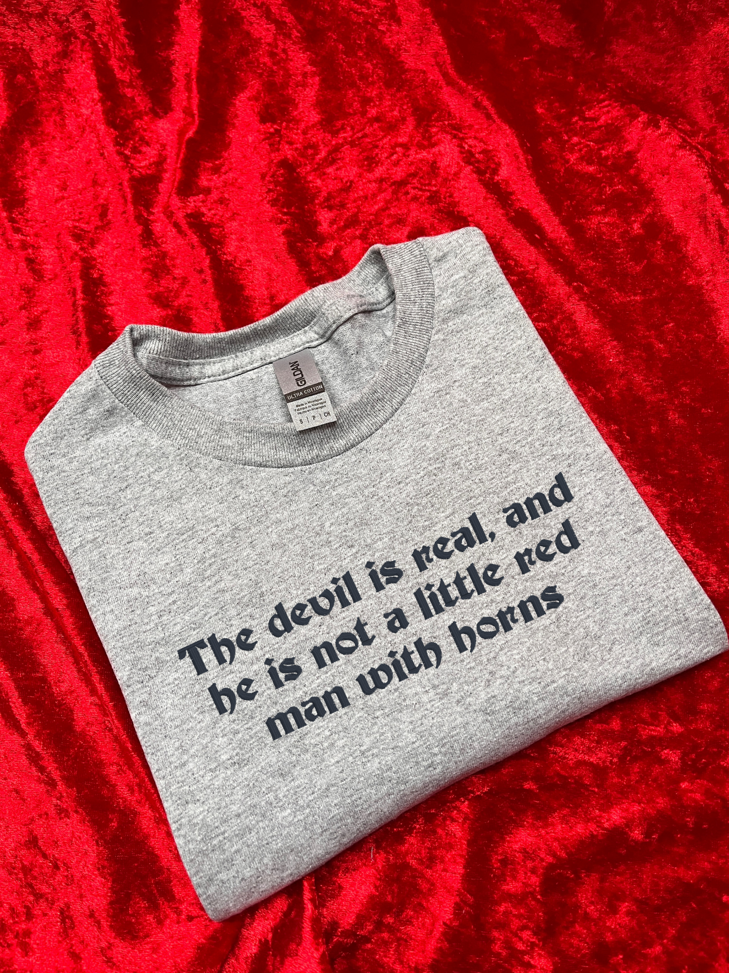 The Devil Embroidered Sweatshirt / T-Shirt