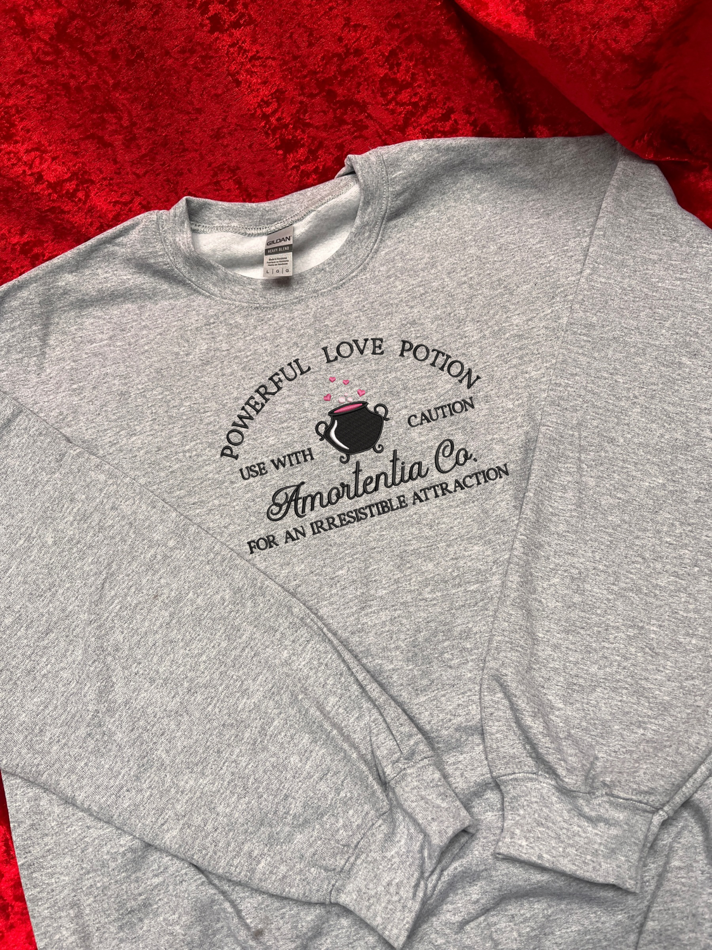 Love Potion Embroidered Sweatshirt